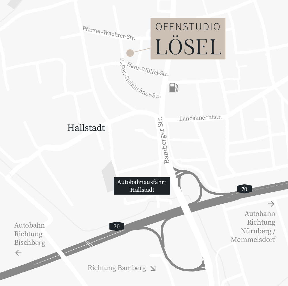 Anfahrt zum Ofenstudio Lösel